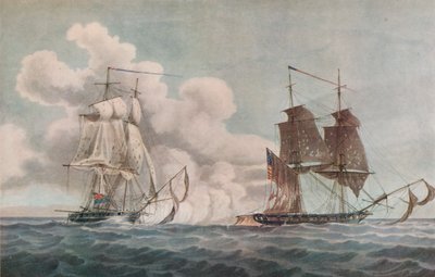 Paquebot et corsaire, vers 1819 - Nicholas Pocock