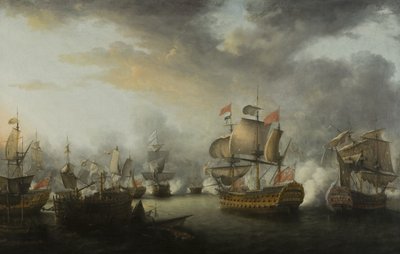 La fin de la bataille des Saints, vers 1782 - Nicholas Pocock