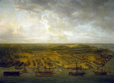 Les docks et quais de Plymouth (Angleterre) - Nicholas Pocock