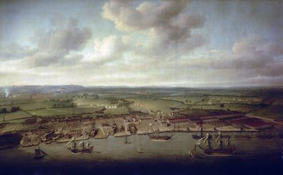 Les docks et quais de Woolwich (Angleterre), le chantier naval des bâtiments royaux depuis le XVIe siècle - Nicholas Pocock