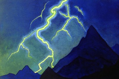Appel du Ciel, Éclair, c.1935-36 - Nicholas Roerich