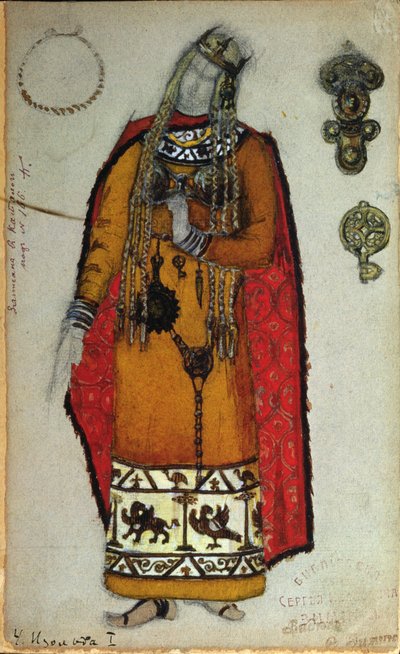 Costume pour "Tristan et Isolde" de Wagner, 1912 - Nicholas Roerich