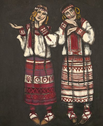 Costume pour le ballet Le Sacre du Printemps par I. Stravinski, 1930 - Nikolai Konstantinowitsch Roerich