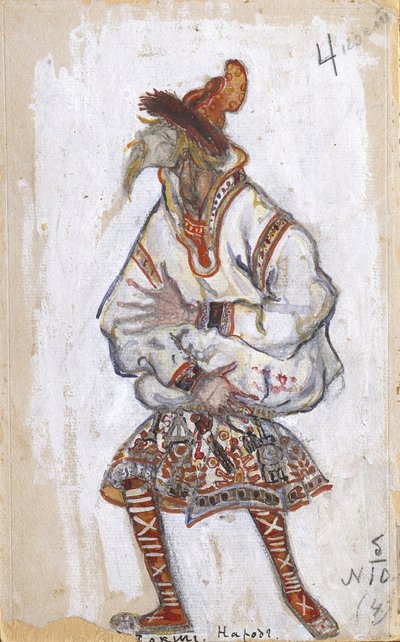 Costume pour le ballet Le Sacre du Printemps par I. Stravinsky, 1912 - Nikolai Konstantinowitsch Roerich