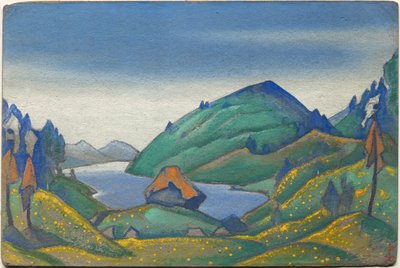 Décor pour le ballet "Le Sacre du Printemps" de Stravinsky, 1944 - Nicholas Roerich