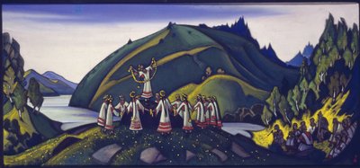 Décor pour le ballet "Le Sacre du printemps" d