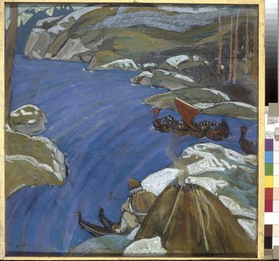 La route varègue (ou rus). Vikings danois et suédois, qui ont voyagé sur tout le réseau fluvial des territoires de l