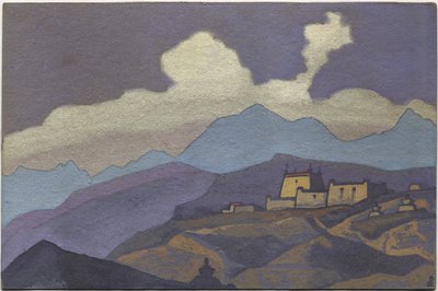 Monastère dans la province de Tsang, Tibet, 1936 - Nicholas Roerich