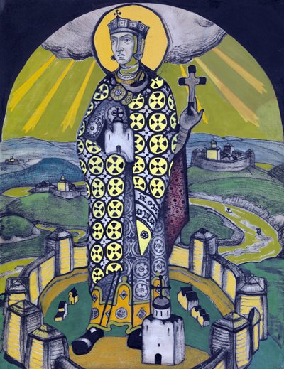 Sainte Olga, princesse de Kiev - Nicholas Roerich
