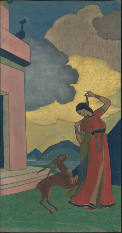Chanson du matin, panneau décoratif, série "Rêves de sagesse", 1920 - Nicholas Roerich