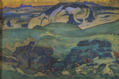 Tribu Tchud sous terre, 1913 - Nikolai Konstantinowitsch Roerich