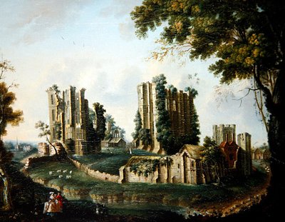 Vue étendue du château de Kenilworth - Nicholas Thomas (attr. to) Dall