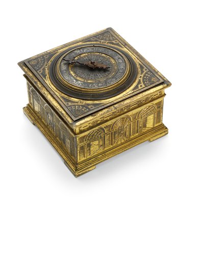 Horloge de table horizontale gravée d