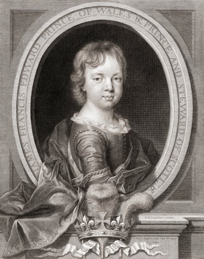 Prince James Francis Edward Stuart - Nicholas de (after) Largilliere