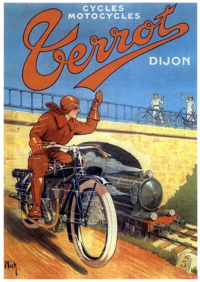 Terrot motos à Dijon, publicité - Nick