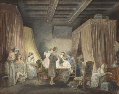 Le Coucher des Ouvrières en Modes, 1788 - Niclas Lafrensen