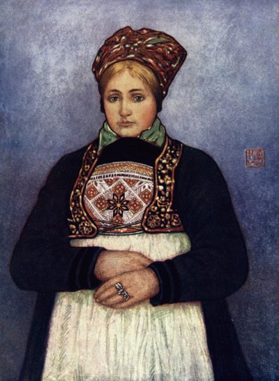 Norvège : Fille de la campagne, district de Bergen - Nico Jungman