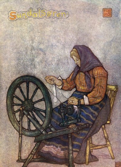Norvège : Femme filant, Sundalsoren - Nico Jungman