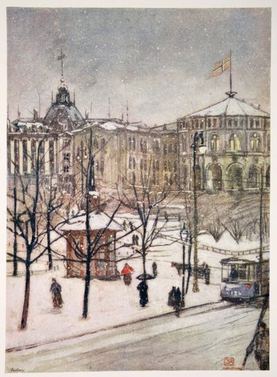 Les Maisons du Parlement, Christiania, 1905 - Nico Jungman