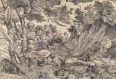Saint Jérôme dans le Désert - Nicolò Boldrini.