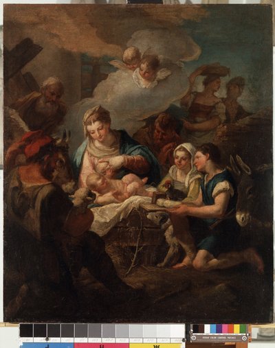 Adoration du Christ enfant - Nicolò Grassi
