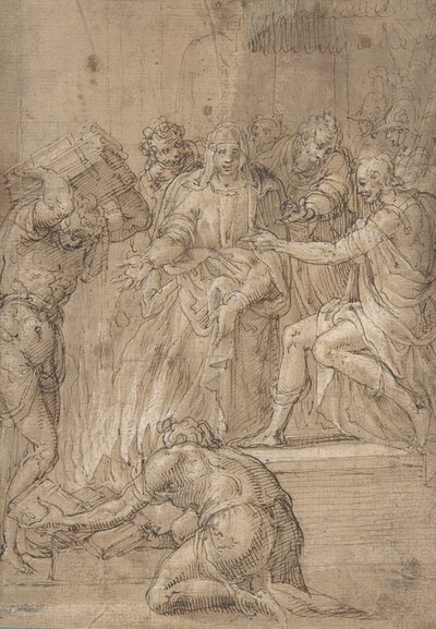 La Sibylle de Cumes devant Tarquin le Superbe, 16ème siècle - Nicolò dell