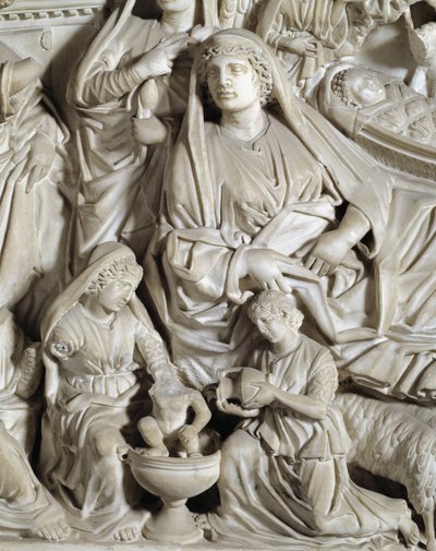 La nativité (détail) - Nicola Pisano