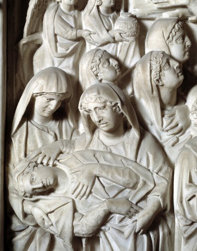 La Crucifixion (détail) chaire réalisée par Nicola Pisano - Nicola Pisano