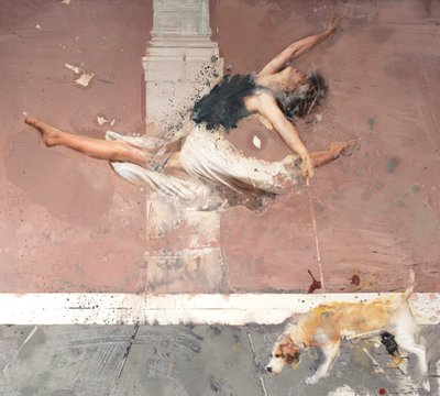 Ballerine avec chien - Nicola Pucci