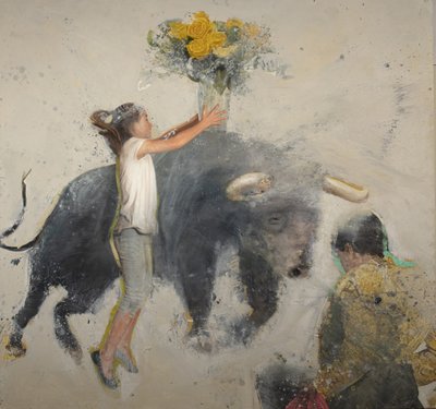 Taureau avec rose, 2023 - Nicola Pucci