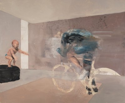 Enfant avec cycliste, 2019 - Nicola Pucci