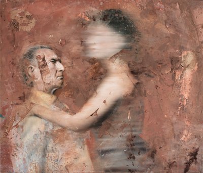 Femme en mouvement avec homme, 2019 - Nicola Pucci