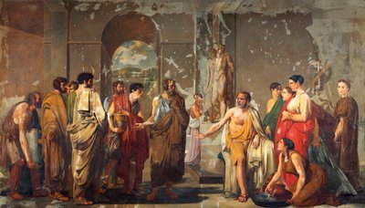 Phocion athénien refusant les cadeaux d