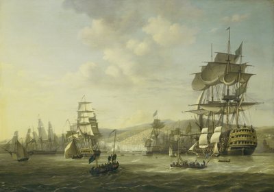 La flotte anglo-néerlandaise dans la baie d