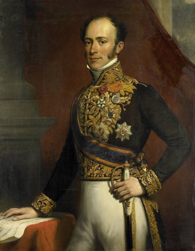 Portrait de Jan Jacob Rochussen, Gouverneur général des Indes orientales néerlandaises - Nicolaas Pieneman