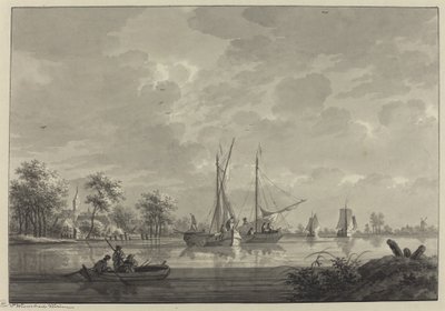 Tull sur la rivière Waal - Nicolaas Wicart