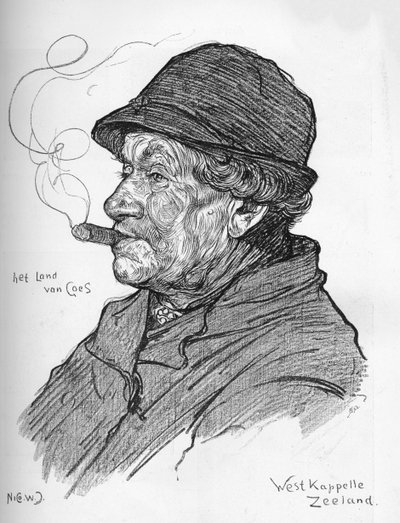 Croquis de Nico Jungmann, vers 1900 - Nicolaas Wilhelm Jungmann