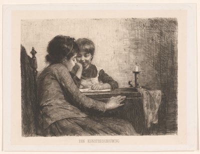 Une contemplation artistique - Nicolaas van der Waay