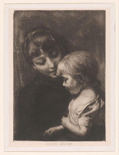 Femme avec enfant - Nicolaas van der Waay