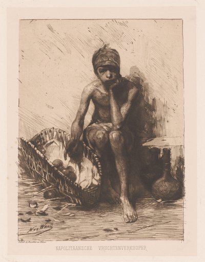 Vendeur de fruits - Nicolaas van der Waay
