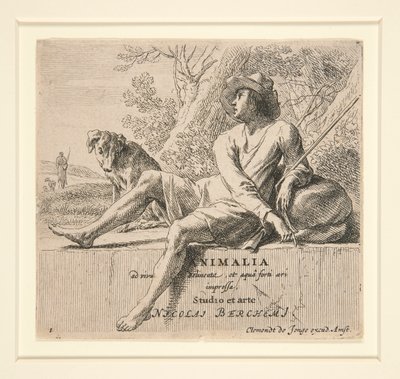 Berger assis sur une pierre - Nicolaes Berchem