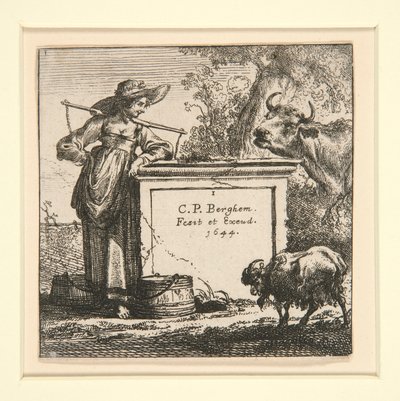 Le troupeau de vaches, avec la laitière - Nicolaes Berchem
