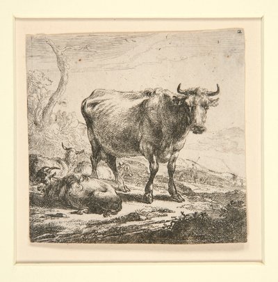 Le troupeau de vaches, avec la laitière - Nicolaes Berchem