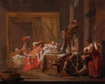 Scène du mariage de Messaline et Gaius Sillius - Nicolaes Knüpfer