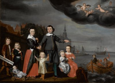 Le capitaine Job Jansse Cuijter et sa famille - Nicolaes Maes