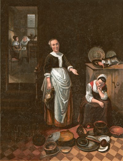 Le serviteur paresseux - Nicolaes Maes