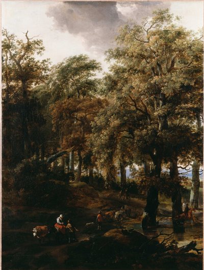 Une route à travers un bois - Nicolaes Pietersz. Berchem