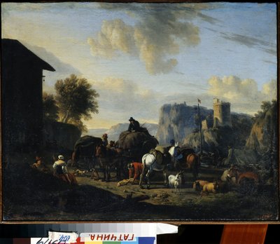 Le repos de la caravane - Nicolaes Pietersz. Berchem