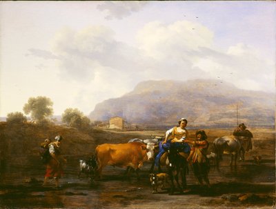 Paysans en voyage (Le Soir) - Nicolaes Pietersz. Berchem