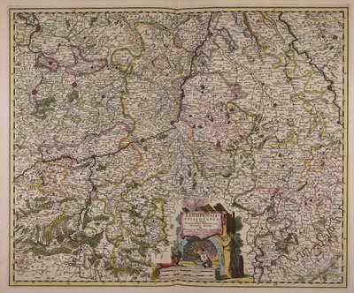 Leodiensis episcopatus in omnes subjacentes provincias distincté divisus - Nicolaes Visscher